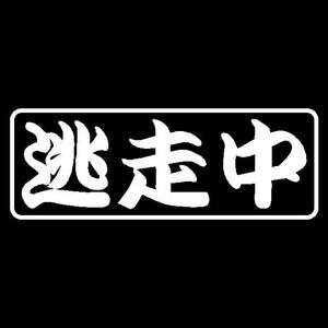 逃走中　カッティングステッカー　Ver2　　汎用　　ドリフト　サーキット　峠　埠頭　ドリ車　D1　クロカン　デコトラなどに