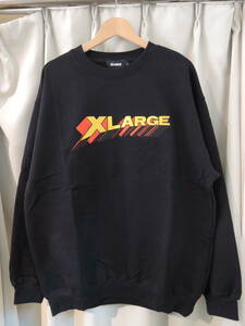 X-LARGE XLARGE XLarge 3D LOGO CREWNECK SWEAT тренировочный чёрный L новейший популярный товар повторный цена снижена!