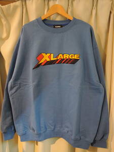 X-LARGE XLARGE エクストララージ 3D LOGO CREWNECK SWEAT スウェット 青 XL 最新人気商品 再値下げしました！