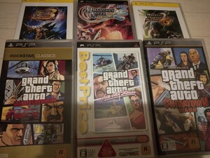 PSP グラセフ チャイナタウンウォーズ バイスシティPSP GTA モンハン他6枚セット