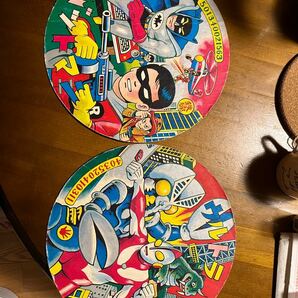 ウルトラマン バットマン『超大型丸メンコ』（直径25.8cm）メンコ 2枚セット 昭和レトロ