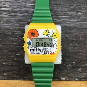 miffy Miffy digital wristwatch yellow & green moveable goods 