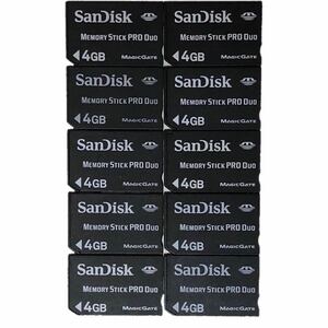 ■即決■ SanDisk メモリースティック PRO DUO 4GB 10枚セット *送料無料*