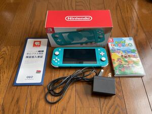 ニンテンドースイッチライト ターコイズ 本体 あつまれどうぶつの森セット microSDカード64GB 保証付