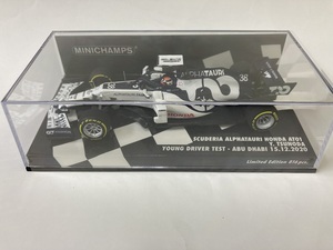 ミニチャンプス1/43 アルファタウリAT01 F1 ヤングドライバーTEST 2020 角田裕毅 (Minichamps) 新品　