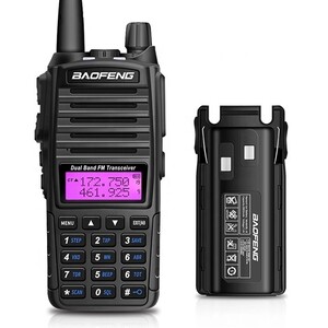 未使用 144/430 デュアル ハンディトランシーバ ハムバンド 特定小電力 マリンVHF対応 日本語取説 イヤホンマイク付