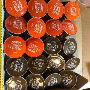 ネスカフェドルチェグスト ルンゴレギュラーブレンド10カプセル & 裏技でカフェオレ10カプセル