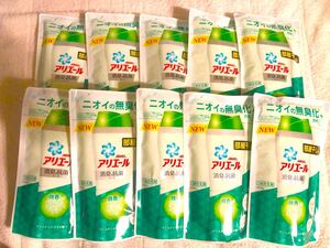 アリエール マイルドシトラス 詰替 430ml×10パックセット 部屋干しに最適