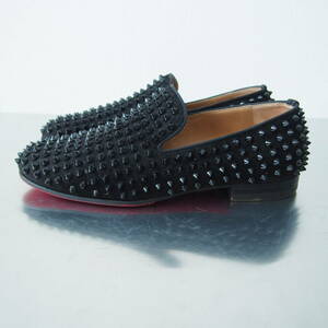 美品 Christian Louboutin size 39 ROLLERBOY SPIKES FLAT VEAU VELOURS/GG クリスチャン ルブタン #F31