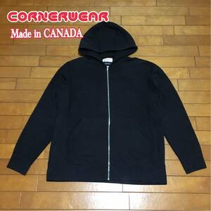 ★【 CORNERWEAR by ships 】★ カナダ製 リバースウィーブ ヘビーウェイト フルジップパーカー★サイズ L ★i-210