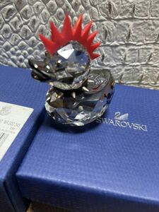 スワロフスキーSwarovskiハッピーダック パンクダックHappy Duck Punk Duck赤モヒカンあひるアヒル家鴨スカル鋲スタッズ首輪ドクロ鼻ピアス