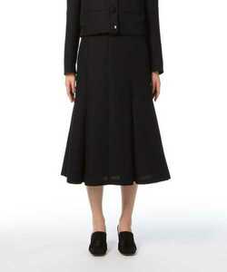 美品。一度着。ESTNATION エストネーション ミディ丈フレアスカート　ブラック黒size34　小さいサイズ