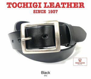 日本製 35mm 栃木レザー 一枚革 カジュアル ベルト ギャリソン 黒 ブラック フリーサイズ ヌメ革 フォーマル ビジネス メンズ レディース