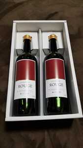 赤ワイン 赤 辛口 青森 地ワイン ワイナリー ルージュ 720ml 2本セット 果実酒 クリスマス 下北ワイン