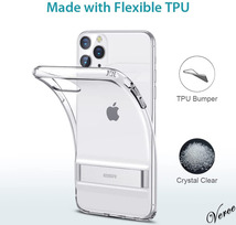 【メタルキックスタンド付き】 クリア iPhone 11 Pro Max ケース 6.5インチ 2WAYスタンド TPU 縦置 横置 カバー 全面保護 耐衝撃 Qi充電_画像10