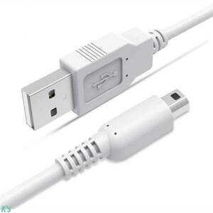 Белый USB -зарядный кабель 2 устанавливает 3DS Зарядное устройство 3DS USB -зарядное кабель 1,2 млн. New3ds /new3dsll /3DSLL /I2DS /DSI /DSI /2DS также используется