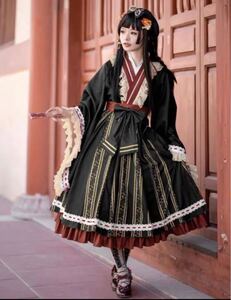 ゴスロリ フレアワンピ クラシック コスプレ ワンピース ドレス ロリータ レディース コスプレ衣装 クリスマス