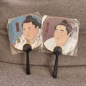 相撲 グッズ うちわ 白鵬 朝青龍 横綱 2枚セット