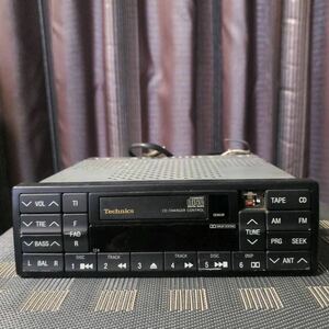 ベンツW124純正Technicsオーディオ【J1240009110 CQ-LQ1052A】テクニクス000 91 10松下電器カセットデッキCDチェンジャーコントロール①