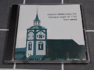 スティーヴン・ヒックス　ローロス・バロックオルガン　1742　stephen hicks plays baroque organ of 1742 from roros
