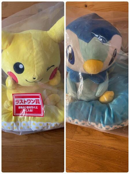 ポケモン一番くじ セット ポッチャマ ピカチュウ ラストワン賞 B賞まとめ売り ぬいぐるみ