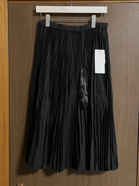 黒3新品 sacai レディース プリーツスカート ペチコート 付き20SS サイズ 3 M サカイ ブラック スカート
