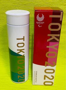 東京オリンピック・パラリンピック公式商品ステンレスボトル、(色グリーン)(温、冷、両対応タイプ水筒)