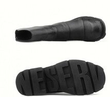 NESERV　デザインブーツ　新品　本革　牛革　バイクブーツ　メンズ　サイズ43　ブラック　_画像3