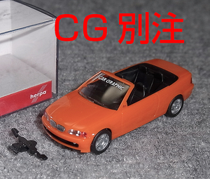 CG別注 1/87 BMW 3シリーズ カブリオレ オレンジ (E46) カーグラフィック CAR GRAPHIC