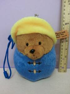  Paddington Bear Bear * soft toy neck pouch doll 18cm * coin perth Paddington Bear.. teddy bear 