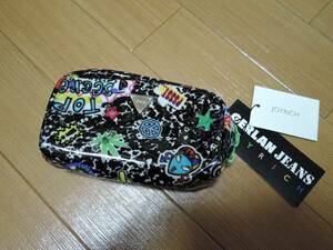  new goods Joy Ricci JOYRICH pouch black lame bag 