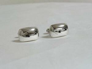  regular rare! Gucci GUCCI Vintage oval solid G Logo cuffs silver 925 cuff links .. pulling out G Logo × round form model * button 