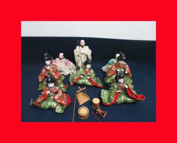 :Immediate decision [Doll Museum] Servant. Five musicians O-746 Hina dolls and Hina doll accessories Hina, season, Annual Events, Doll's Festival, Hina Dolls