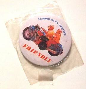 ●１９８７年TIN TOYクラブの缶バッチ：バイク