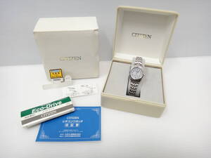 5084【中古美品】CITIZEN シチズン Eco-Drive エコドライブ レディースウォッチ ソーラー E030-L20484 動作品 箱付き