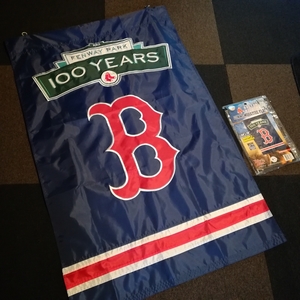 BOSTON REDSOX MLB ボストン　レッドソックス　刺繍バナー　100周年記念　希少