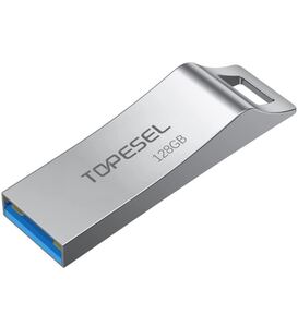 USBメモリ128GB USB3.0 小型 耐衝撃 金属ボディ データ高速転送