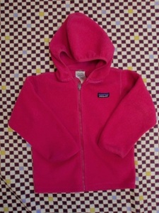 *0[USED]Patagonia Patagonia with a hood Zip up jumper 4T(100-110)0*