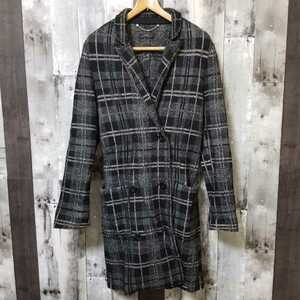 DIESEL diesel knitted coat long wool .XS size check lady's 