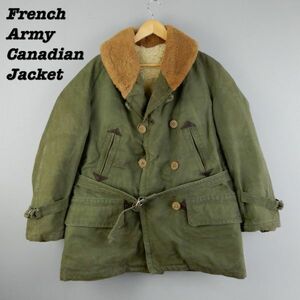 SPECIAL French Army Canadian Mouton Jacket 1930-1940s Size80L Vintage スペシャルヴィンテージ フランス軍 カナディアンムートン