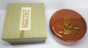 大内塗　蓋物　１個　菓子器　木製