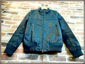 ◎5443 ◆L.H.P◆メンズ 豚革レザー シングルライダースジャケット フルZIP 袖ZIP バイク レーシング