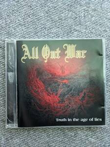 ■ ALL OUT WAR / Truth In The Age Of Lies 名盤1st ■ 廃盤 ニュースクール ハードコア NYHC