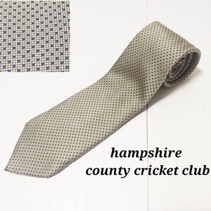 ★美品★ HAMPSHIRE COUNTY CRICKET CLUB ネクタイ シルク ビジネス