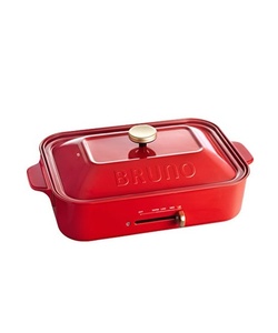【未使用】BRUNO ブルーノ BOE021-RD ホットプレート たこ焼きプレート コンパクト レッド (4246)