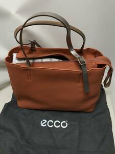 エコー ecco オレンジバッグ レザー 品番910542090732 新品 未使用品