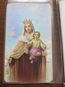 Art hand Auction Picture★Virgin and Child Jesus Christ Mary★Christian Painting Christmas Card 2, antique, collection, printed matter, others