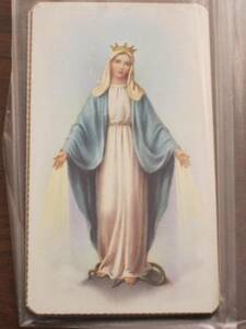 御絵★無原罪の聖母マリア★キリスト教絵画9 アンティーク、コレクション,印刷物,その他