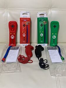 Wiiリモコンプラス マリオ&ルイージとヌンチャク赤黒セット