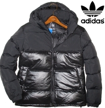 新品 各ラス1 M or XO 定価2.75万▼ アディダスオリジナルス adidas originals 冬物 着脱 フード ダウンジャケット 黒 MENS 3L 2XL XXL_画像1